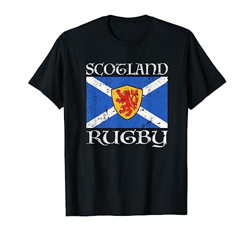 Camiseta de rugby de Escocia con bandera escocesa, regalo vintage Camiseta