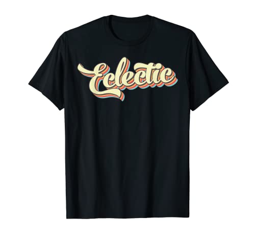 Camiseta ecléctica de estilo retro con fuente de béisbol vintage Camiseta
