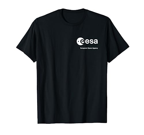 Camiseta ESA, Camiseta ESA, Organización Espacial Europea, Logo Sólido, Logotipo de Fuentes Camiseta
