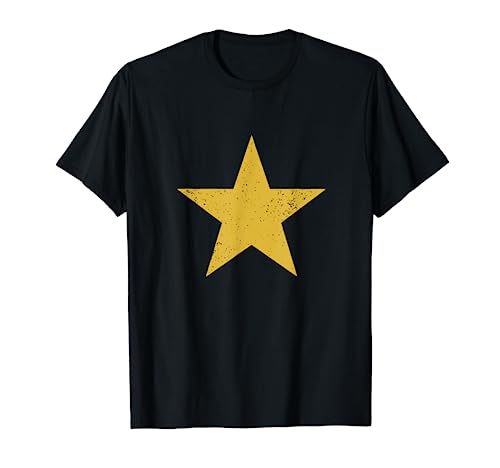 Camiseta gráfica estrella grande color dorado Camiseta