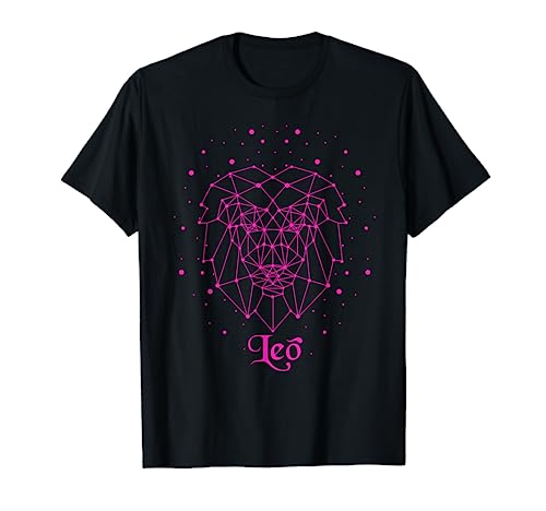 Camiseta Leo Lion con la constelación de estrellas del signo zodiacal Camiseta