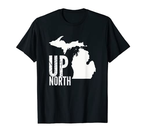 Camiseta Up North Michigan con lagos Camiseta