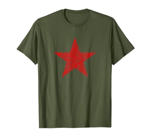 Camiseta Vintage Estrella Roja URSS Unión Soviética Revolución CCCP Camiseta