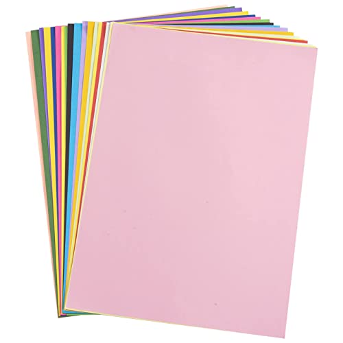 Carehabi - A4 80 g/m² 20 colores, 100 hojas de papel de color para fotocopiadora, papel de color para manualidades, manualidades, decoración, artesanía