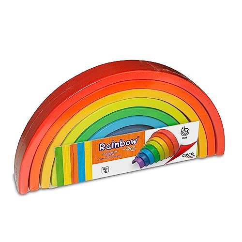 Cayro - Rainbow - Juego para Bebés - Desarrollo De Habilidades Cognitivas - Juego De Mesa - Estimula La Creatividad Y La Imaginación - Colores Vibrantes Y Atractivos - Fomenta La Coordinación