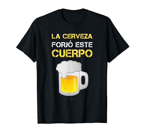 Cerveza Forjó Cuerpo Camisetas Hombre Divertidas Manga Corta Camiseta