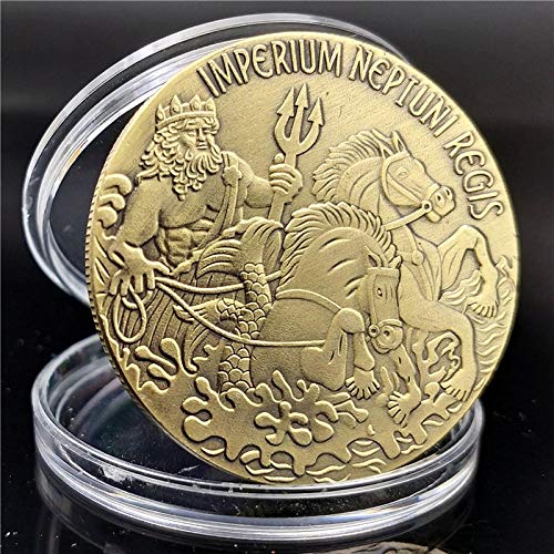 Chaenyu Moneda Conmemorativa de Neptuno, mitología Griega, colección de Regalos, Adorno de Monedas