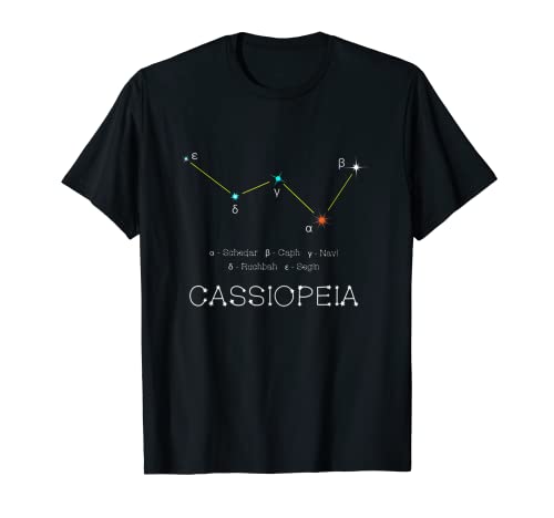 Constelación Casiopea Camiseta