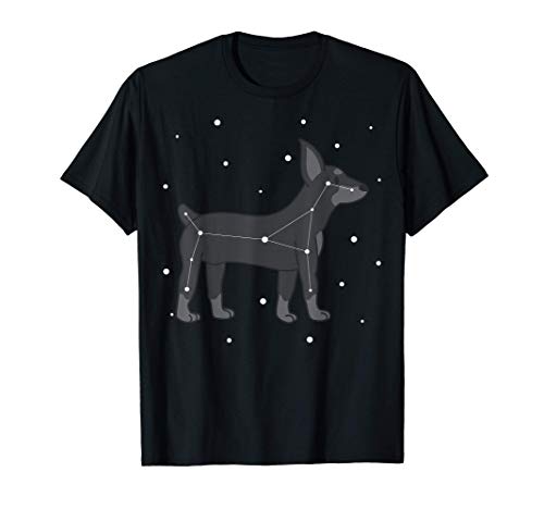 Constelación Pinscher Miniatura Perro Camiseta