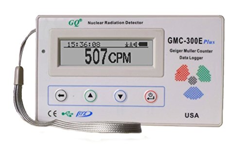 Contador Geiger Mueller GQ GMC-300E-Plus Digital Geiger Counter Nulcear Radiation Detector Monitor Meter dosimeter Beta Gamma X Ray Data Logger Recorder Realtime
