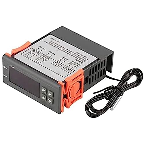 Controlador de temperatura digital ARCELI AC 110V-220V Fahrenheit / Centígrados Termostato / modo de refrigeración con sensor 2 relés