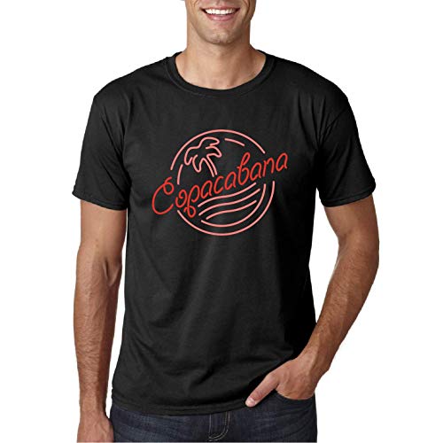 Copacaba Cocktail - Camiseta Unisex Manga Corta (Negro, M)
