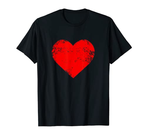 Corazón Rojo Original Regalo San Valentín para Hombre Mujer Camiseta