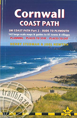 Cornwall Coast Path: Practical walking guide with 142 Large-Scale Walking Maps & Guides to 81 Towns & Villages - Planning, Places to Stay, Places to ... Walking Guide) (British Walking Guides)