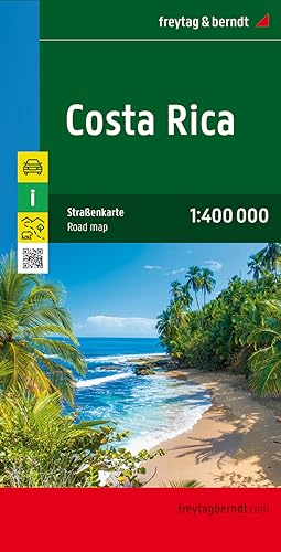 Costa Rica, mapa de carreteras. Escala 1:400.000. Freytag & Berndt.: Wegenkaart Schaal 1 : 400.000 (Auto karte)