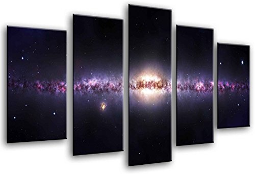 Cuadros Camara Fotográfico Espacio Exterior, Universo, Via Lactea Tamaño total: 165 x 62 cm XXL, Multicolor