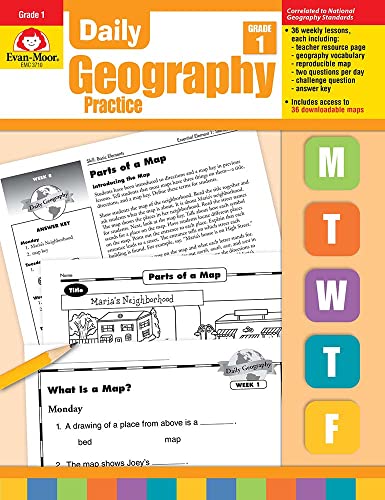Daily Geography Practice: Grade 1