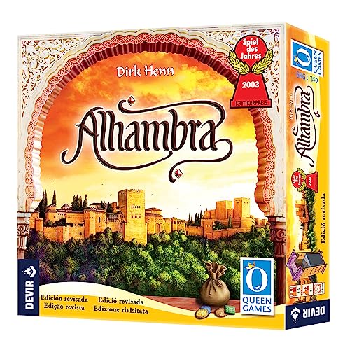 Devir - Alhambra, Juego de Mesa de Construcción , Juego de Ingenio con Amigos, 8 años (BGALHA)