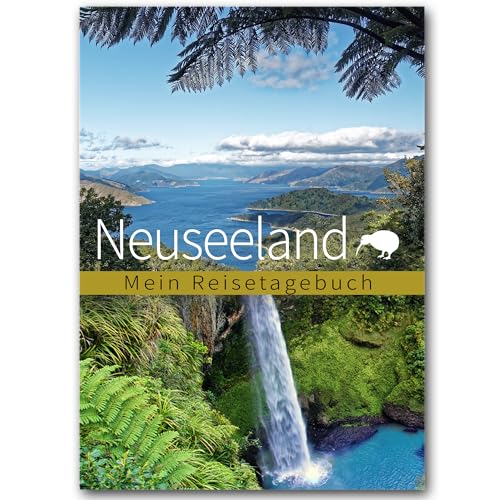Diario de viaje de Nueva Zelanda para escribir, tu guía de viaje personal para rellenar con mucha variedad, citas, fotos increíbles, preparación de viaje, etc. Idea de regalo, DIN A5 Calmondo