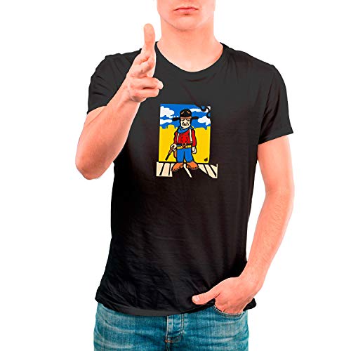 DibuNaif Camiseta Centauros del Desierto (Negro, XL)