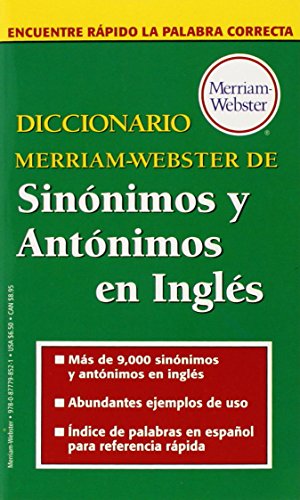 Diccionario Merriam Webster de Sinonimos y Antonimos en Ingles