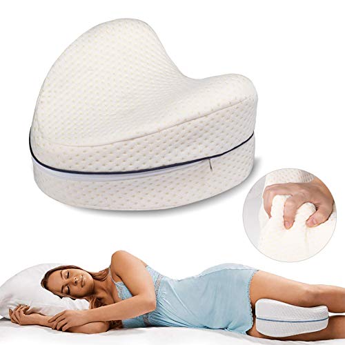 Dioxide Leg Pillow – Almohada ergonómica para dormir de lado para un apoyo óptimo – de espuma viscoelástica para una comodidad óptima
