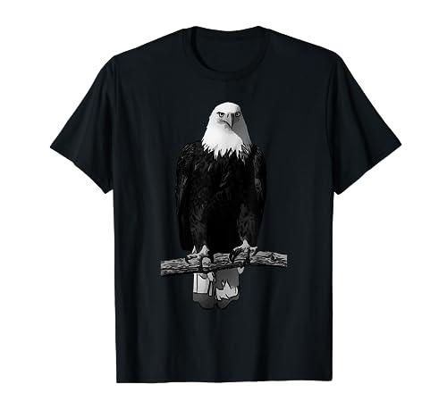 Diseño de águila blanca con águila motivo Camiseta