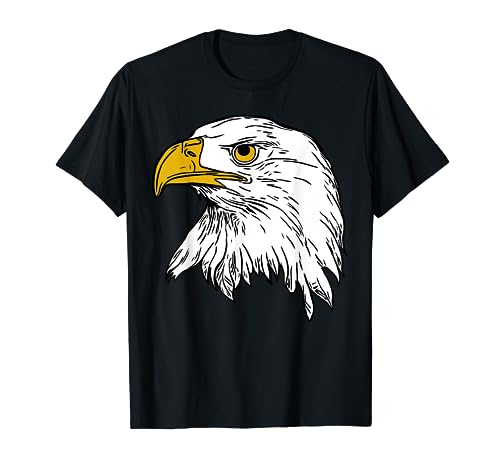 Diseño de águila con estampado de águila y águila blanca. Camiseta