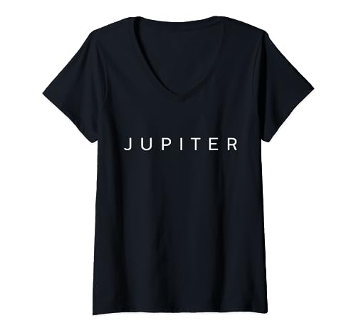 Disfraz de planeta Júpiter con diseño de astrología para fanáticos de la cosmología Camiseta Cuello V