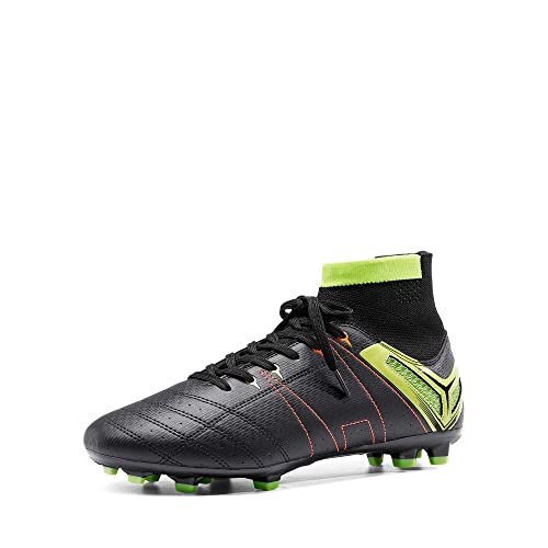 DREAM PAIRS Zapatillas de Fútbol de Caña Alta Hombre Calzado de Fútbol para Hombre Botas de Fútbol Zapatos de Fútbol Tacos Fútbol Deporte Verde Negro SDSS2301M-E Talla 42 (EUR)
