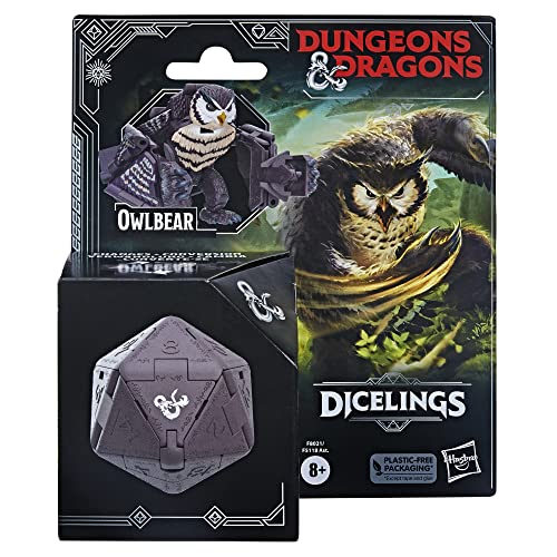Dungeons & Dragons Dicelings Owlbear - Juguetes y Figuras de acción D&D de colección