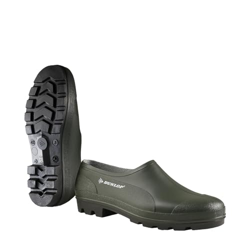 Dunlop Bicolour Zapato Cerrado Professional, Verde/Negro, 43