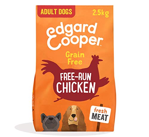 Edgard & Cooper Pienso Perros Adultos Comida Seca Natural Sin Cereales, Fácil de digerir, Alimentación Sana Sabrosa y equilibrada (Pollo, 2.5 kg (Paquete de 1))