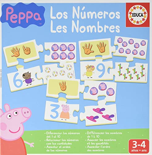 Educa - Juego Educativo para niños | Aprendo Los Números con Peppa Pig. Recomendado a Partir de 3 años (16224)
