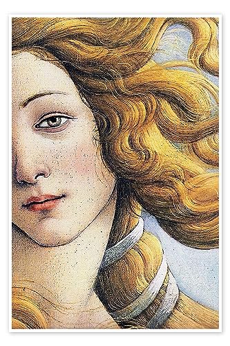 El nacimiento de Venus (detalle) I pósters para la pared de Sandro Botticelli Cuadros decoración para cualquier habitación 20 x 30 cm Renacimiento Láminas decorativas