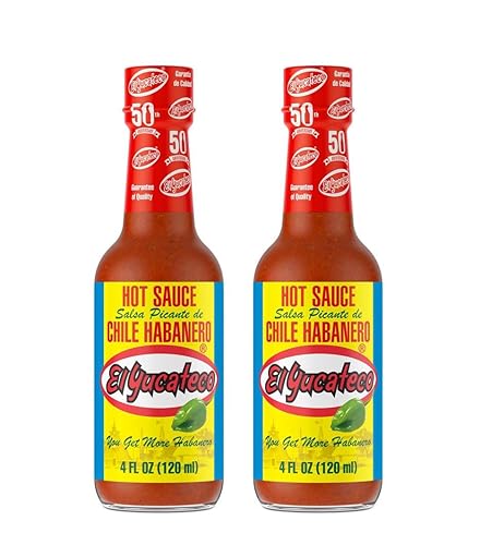 El Yucateco - Salsa Picante Roja de Chile Habanero 120 ml x 2 uds - Pack Promoo