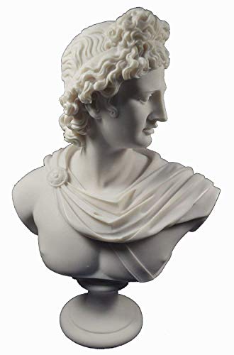Escultura de Apolo Estatua griega antigua Dios del sol y poesía Gran Busto