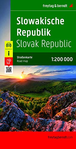 Eslovaquia, mapa de carreteras. Escala 1:200.000. Freytag & Berndt.: Wegenkaart 1:200 000: 7501 (Auto karte)