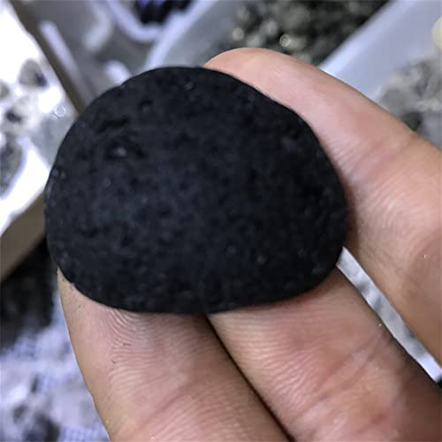 Espécimen de Cristal Natural en Bruto Piedra de meteorito Negro Natural de Cristal Piedra de meteorito Negro Natural EZRGNDZI
