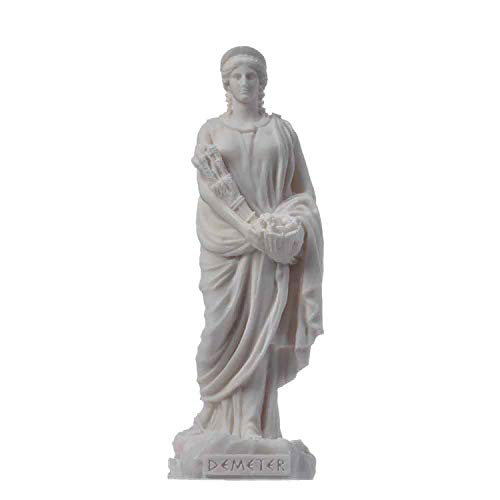 Estatua De Alabastro De Deméter Diosa De La Cosecha Y La Agricultura 17 cm