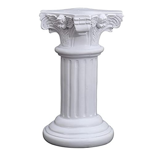 Estatua de columna griega romana de resina con base de escultura para decoración de mesa de boda