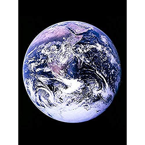 Fine Art Prints Póster de arte de pared con fotografía de mármol azul del Apolo 17 de la NASA del espacio de la Tierra, sin marco, decoración del hogar, 16 x 12 pulgadas