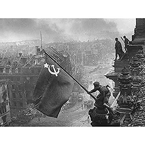 Fine Art Prints Póster de la Guerra Mundial de la URSS de Khaldei sobre el Reichstag de la Guerra Mundial de la URSS