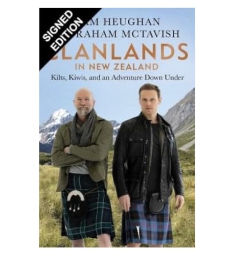Firmado Sam Heughan y Graham McTavish Book Clanlands en Nueva Zelanda: Kilts, Kiwis, And An Adventure Down Under NEW First Edition & AFTAL Member Certificate of Authenticity Autograph Memorabilia