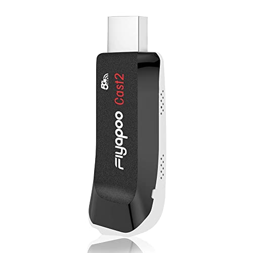 FIYAPOO Miracast Dongle 4K & 5G Wireless Wi-Fi HDMI Dongle Streaming para Android/iOS/Window/Mac OS Ordenador portátil, Tableta, PC a HDTV/Monitor/proyector (Miracast, DLNA, Airplay)