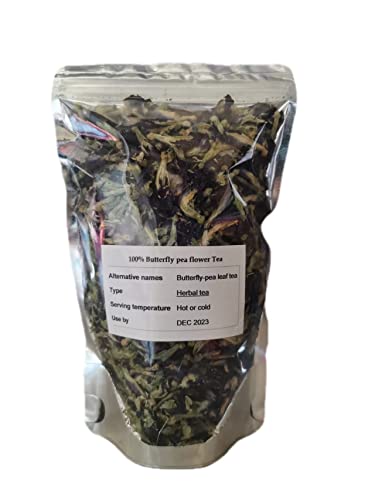 Flores secas de guisante de mariposa rico y saludable té de mariposa de hierbas para bebidas colorantes de alimentos (50 g)