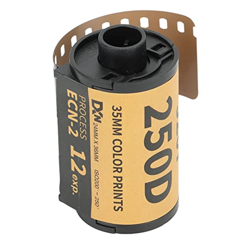 Fockety Película de 35 mm, sensibilidad a la luz de 200-250 Grados Película de cámara de Rollo de película Universal de 35 mm, película de Color de Alta definición (12 Hojas)