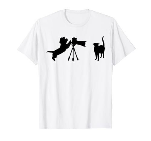 Fotógrafo de pájaros, gatos, perros, animales, mascotas, lindo y divertido Camiseta