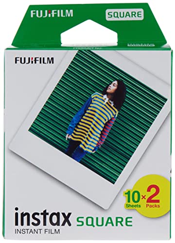 FUJIFILM Instax Película instantánea cuadrada WW ,el embalaje puede variar, 10 Unidad (Pack of 2)
