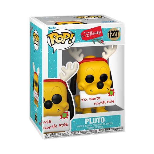 Funko Pop! Disney: Holiday - Pluto - Figura de Vinilo Coleccionable - Idea de Regalo- Mercancia Oficial - Juguetes para Niños y Adultos - Muñeco para Coleccionistas y Exposición
